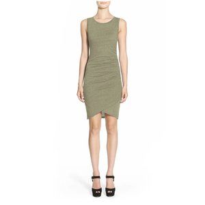Nordstrom Ruched Body-Con Dress - Green XL